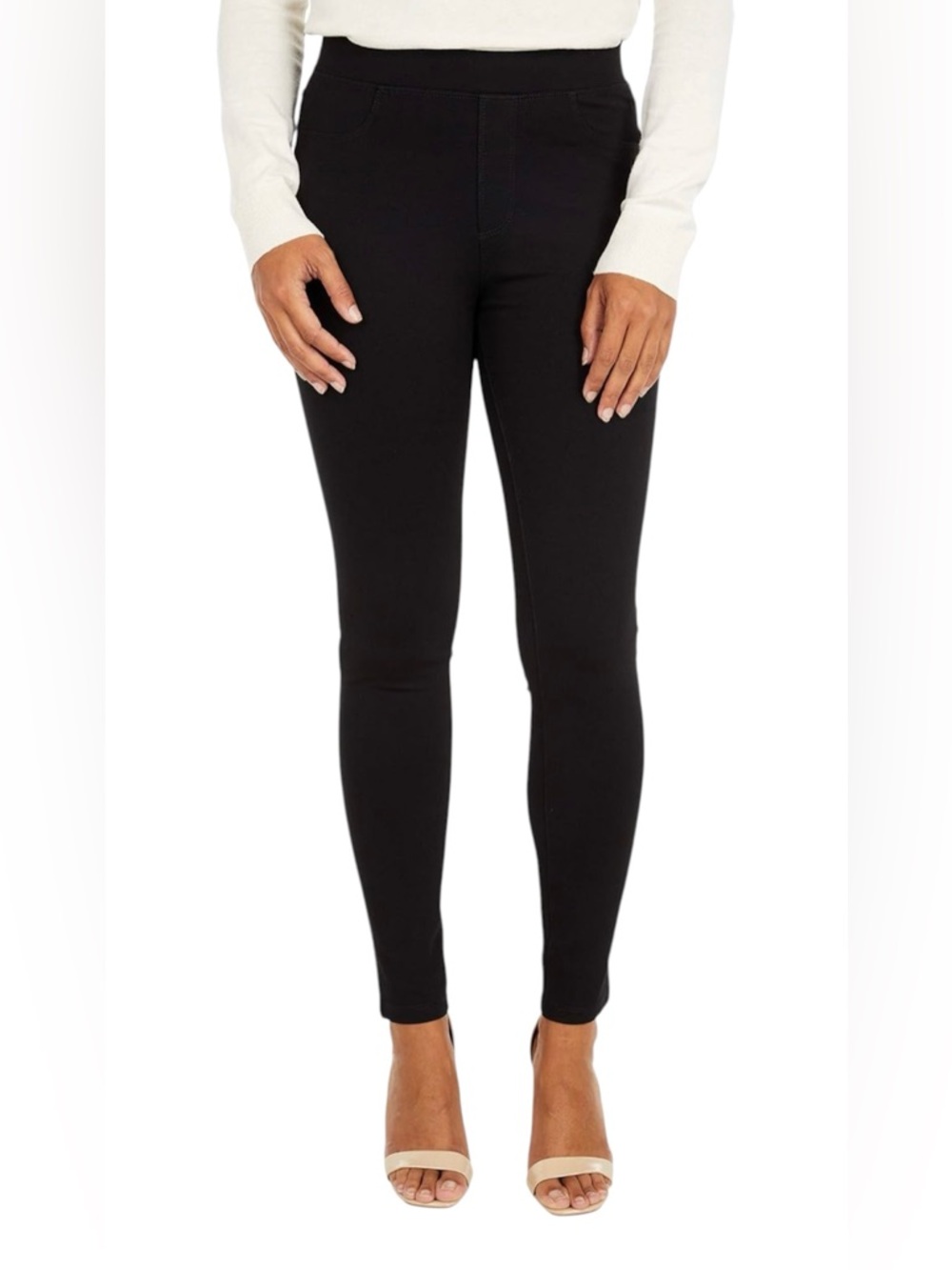 Sanctuary Black Runway Ponte Leggings |Large